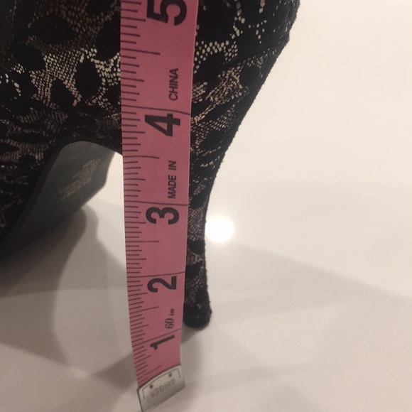 ✅ SOLD Black “Lace” Silver Heel 10M - Picture 10 of 10